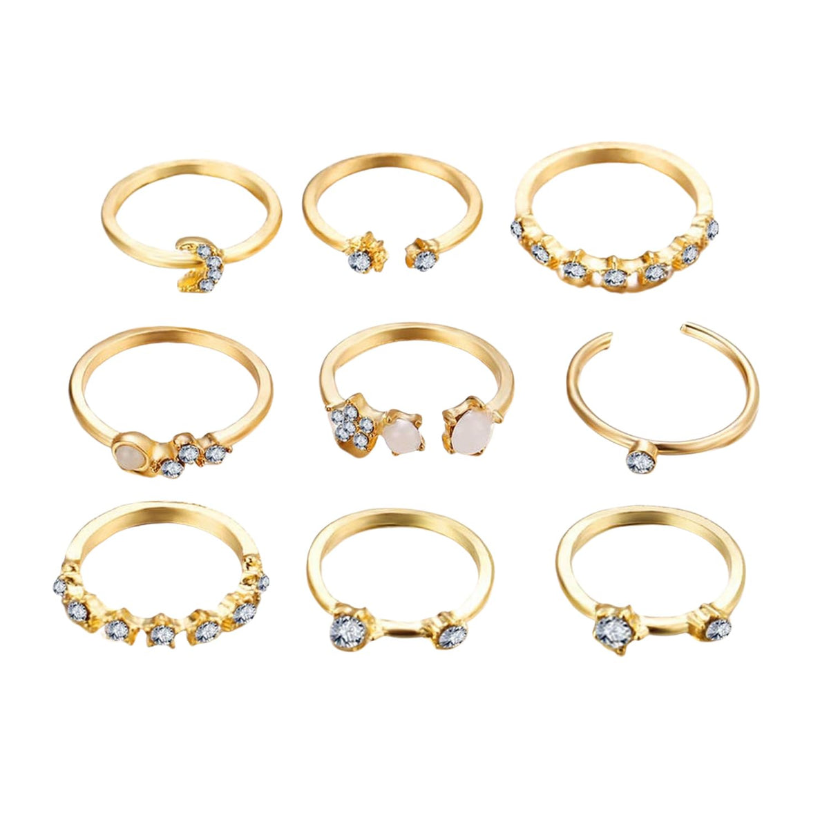 3 CT Princess Moissanite Engagement Ring Set | Bhumi Gems
